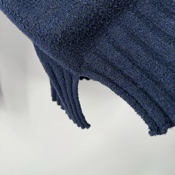 PERUVIAN CONNECTION Turtleneck Sweater SZ Large Navy Blue Pima Cotton Blend Peru - Picture 7 of 11